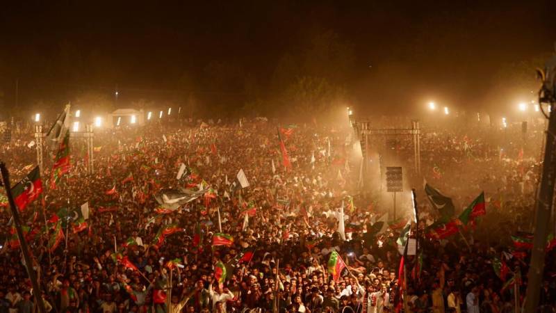 'This is the time to fight for real independence,' Imran Khan tells charged crowd in Attock