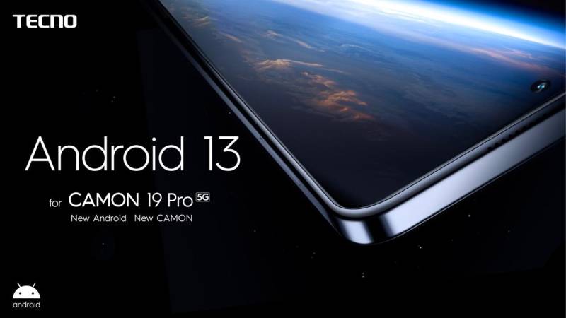 Tecno becomes first smartphone to introduce Android 13 Beta in the upcoming CAMON 19 Pro 5G 