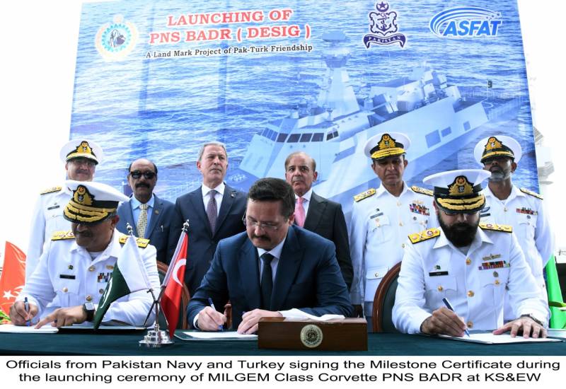 PNS Badar: Pakistan Navy launches MILGEM-class ship