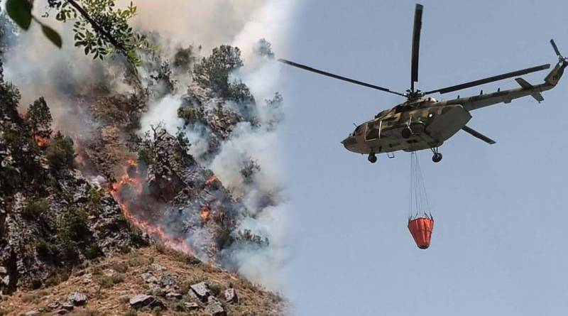 Emergency mission launched by Pakistan Army to douse Balochistan forest inferno