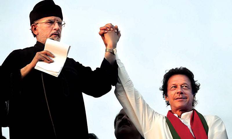 Political cousin who? Tahirul Qadri tells his supporters not to join Imran’s long march