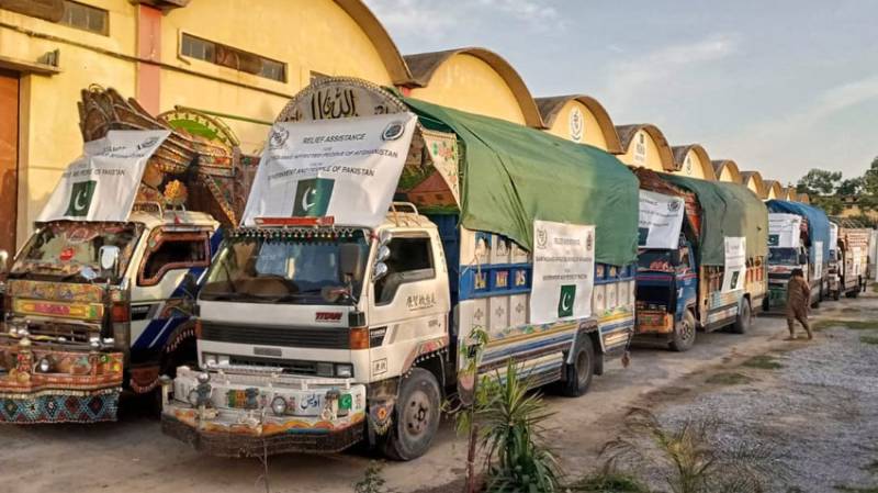 Pakistan dispatches relief goods for earthquake-hit Afghanistan