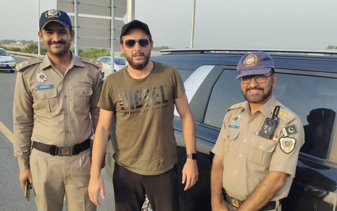 Shahid Afridi fined on Lahore-Karachi motorway for overspeeding 