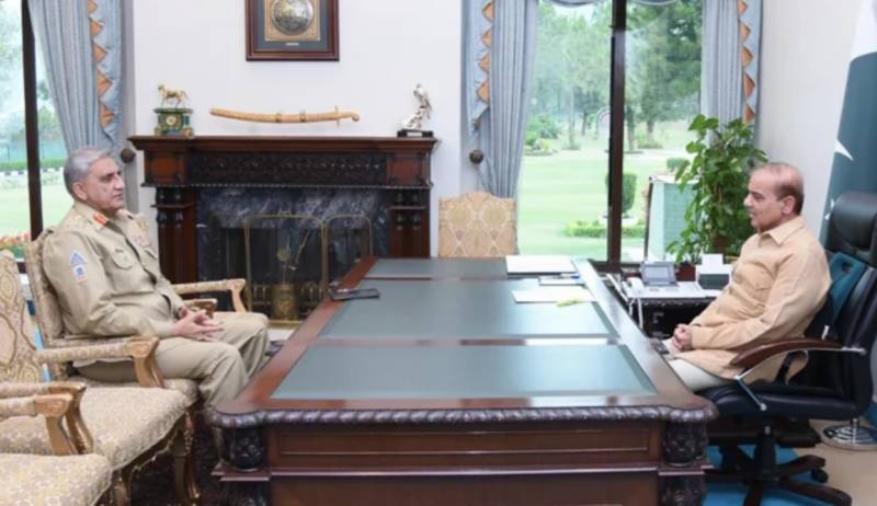 COAS Bajwa calls on PM Shehbaz Sharif