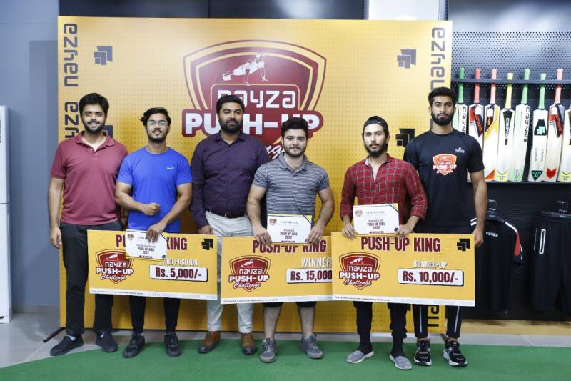 Muhammad Hamza wins push-up challenge