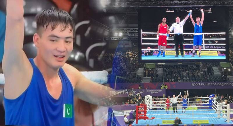 Pakistan’s Ilyas Hussain advances in Commonwealth Games after knocking out opponent 