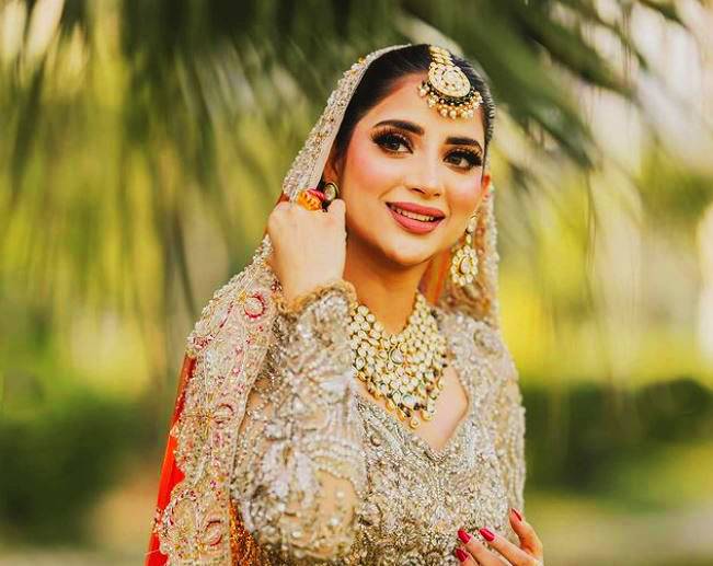 Saboor Aly wins hearts with stunning photos in bridal outfit