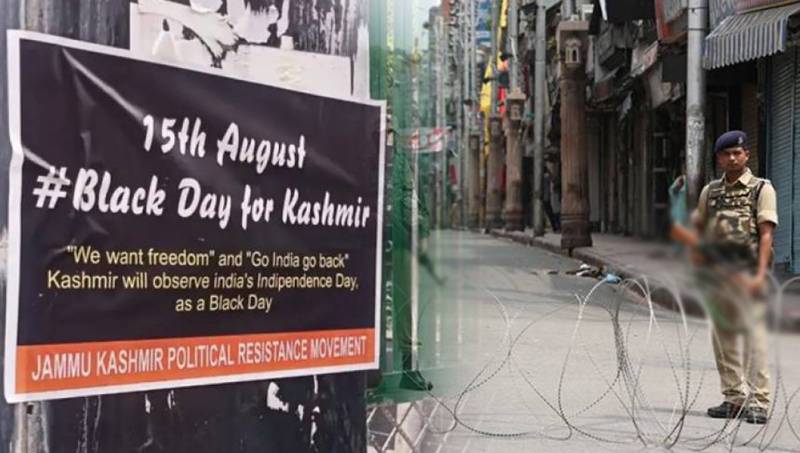 Kashmiris observe India’s independence day as black day