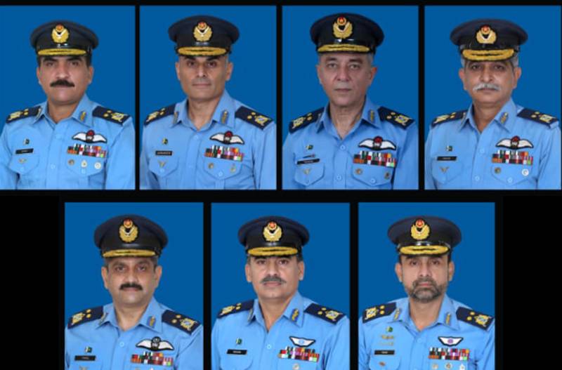 Seven Pakistan Air Force officers made Air Vice Marshal