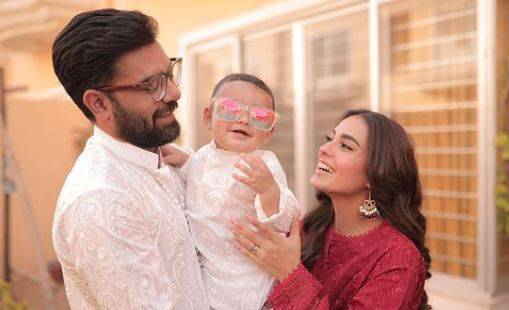 Iqra Aziz and Yasir Hussain share heartwarming video with son
