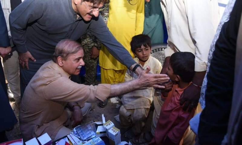 Over 100 booked for ‘terrorism’ during PM Shehbaz’ visit to flood-hit Sukkur