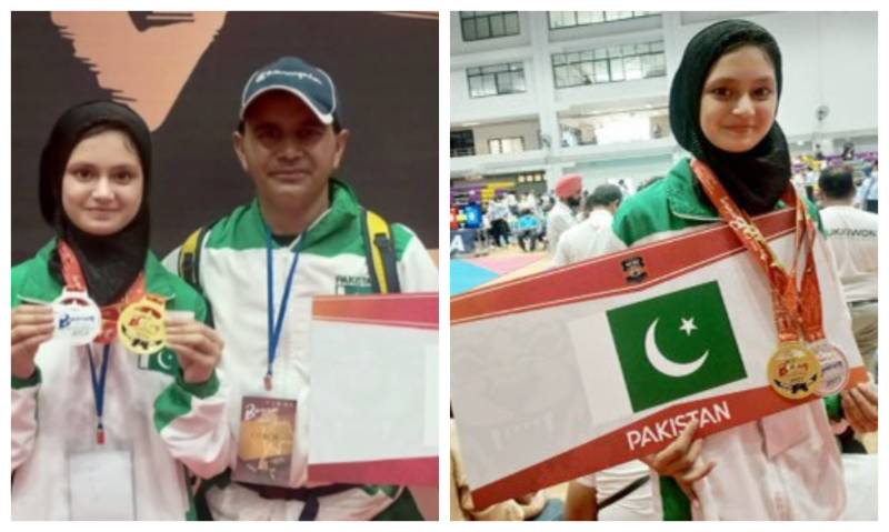 Pakistan’s 11-year-old Ayesha Ayaz makes history in Taekwondo International Championship