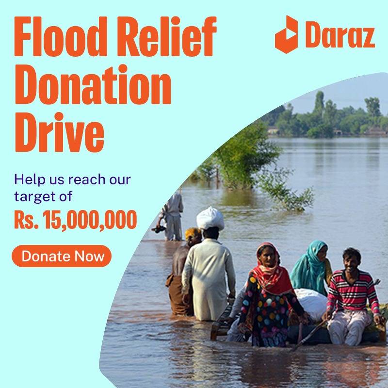 Exemplary donation-drive and flood-relief efforts by Daraz