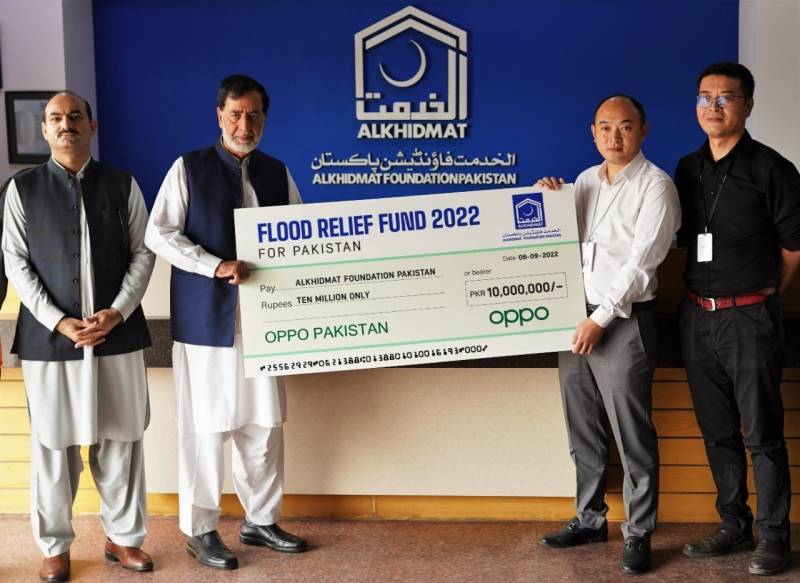 OPPO extends its support to establish flood relief villages across Pakistan in collaboration with Alkhidmat Foundation
