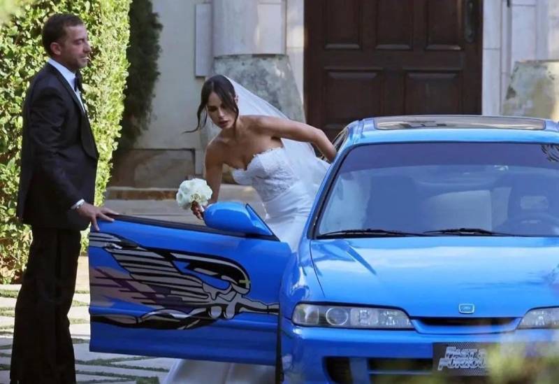 Fast and Furious' Mia Toretto rocks up to her wedding in style!