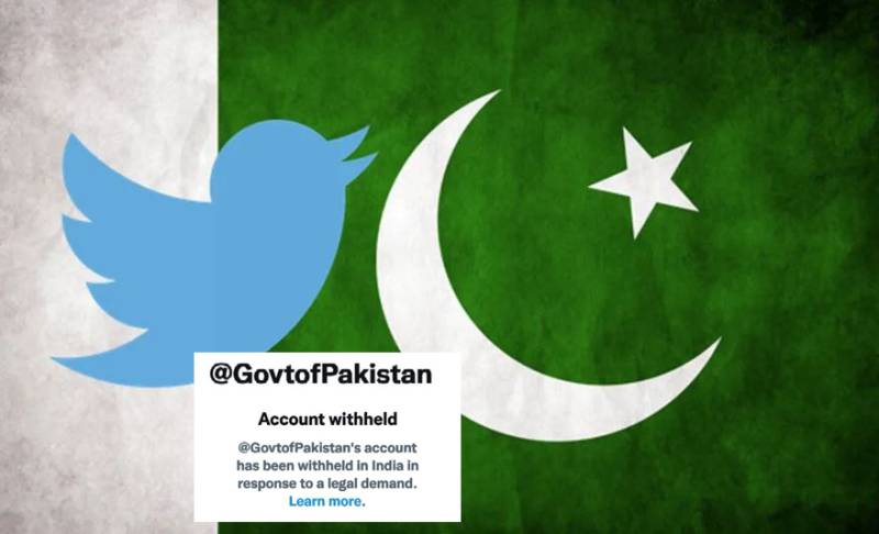 Twitter withholds Govt of Pakistan’s official account in India