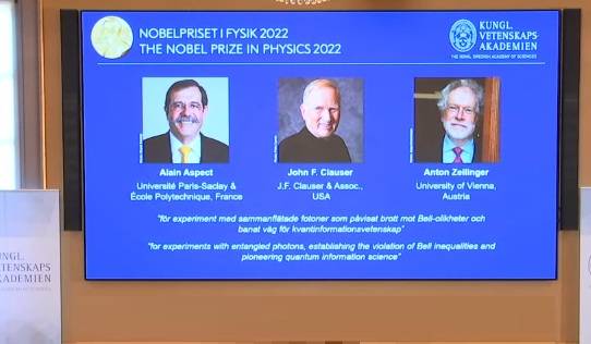 US, Austrian and French scientists win Nobel Prize in Physics