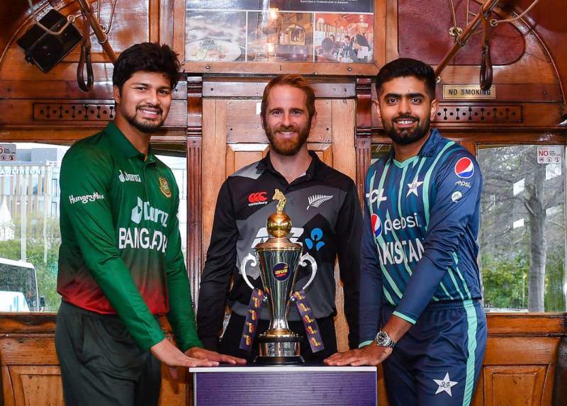 Trophy unveiled for tri-nation series between Pakistan, New Zealand, and Bangladesh