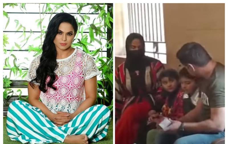 Veena Malik’s children met father Asad Khattak after four years