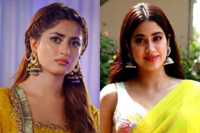 Sajal Aly and Jhanvi Kapoor ooze love for each other at Filmfare Awards