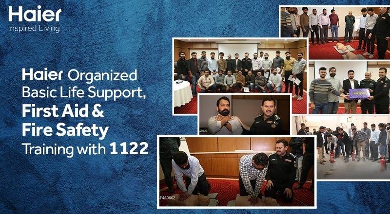 Haier organises Basic Life Support, First Aid & Fire Safety Training with 1122