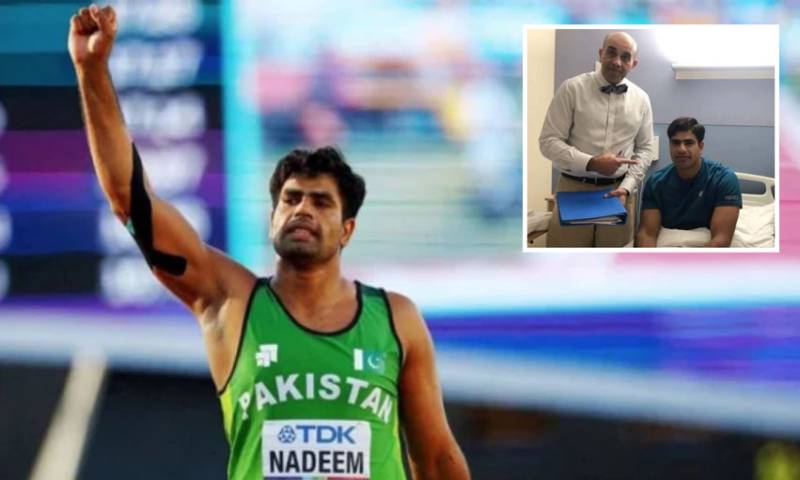 Pakistan’s star javelin thrower Arshad Nadeem goes under the knife in Britain