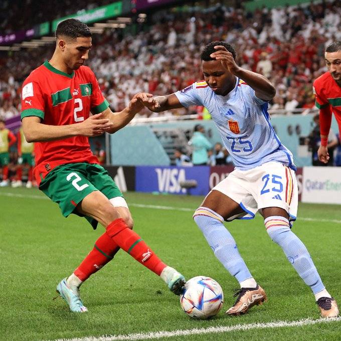 Achraf Hakimi helps Morocco knock Spain out of World Cup on penalties