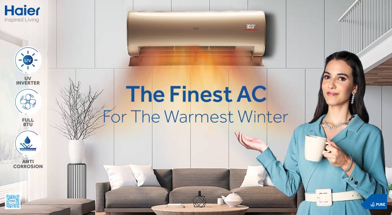 Haier AC “The Finest Inverter” - Your Winter Companion