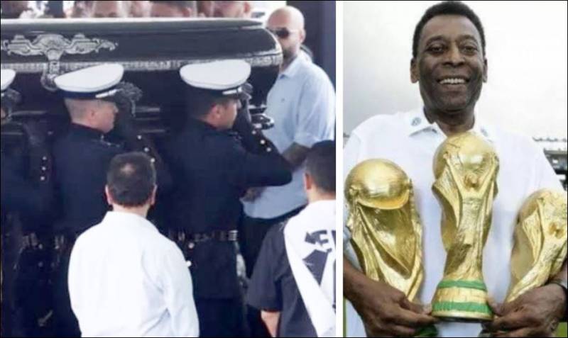 Thousands bid final farewell to Brazilian football legend Pelé