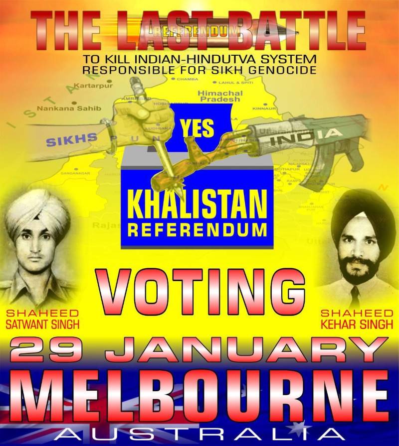 Sikhs in Australia glorify India Gandhi assassins ahead of Khalistan Referendum voting 