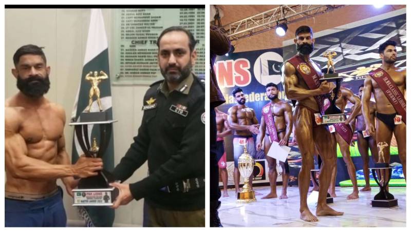 Traffic cop wins 'Mr Lahore' title at Bodybuilding Competition 2023
