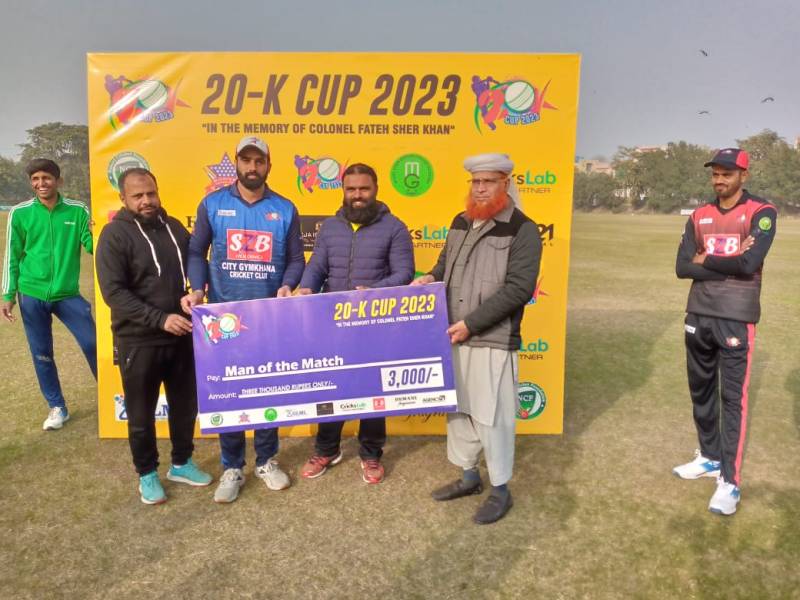 City Gymkhana, Pak Lions and Shinning Club score wins in K-20 Cup 2023