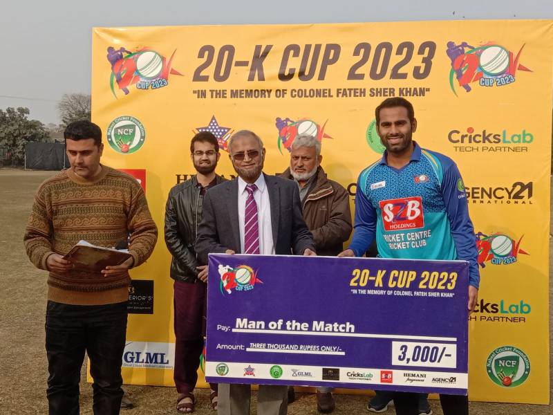 Cricket Center beat City Gymkhana to reach semi-final of 20-K Cup 2023