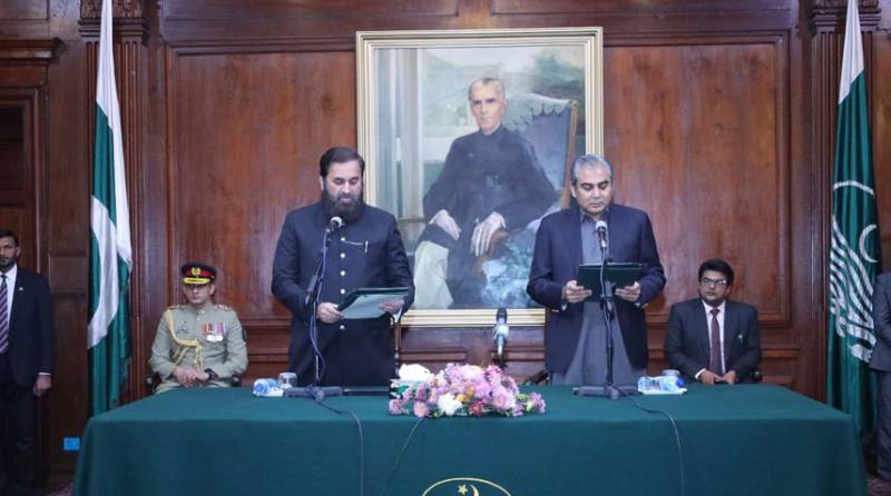 Mohsin Naqvi sworn in as caretaker Chief Minister of Punjab
