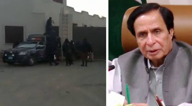 Ex-Punjab CM Parvez Elahi decries 'harassment of workers’ as police raid his Gujrat residence