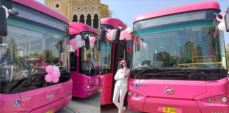 Sindh Government launches women-only pink bus in Karachi 