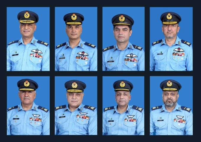 Eight Pakistan Air Force officers promoted as Air Vice Marshal