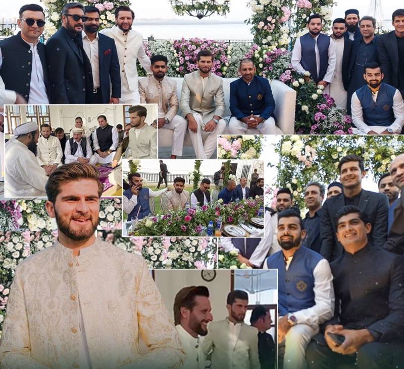 Pakistani cricketers, celebs grace Shaheen Shah Afridi's nikkah ceremony 