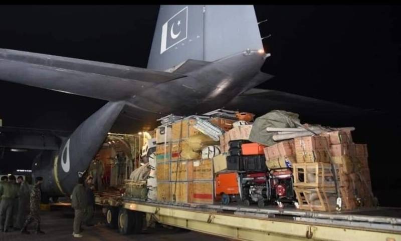 Second Pakistani plane jets off to Turkiye with humanitarian aid for earthquake victims