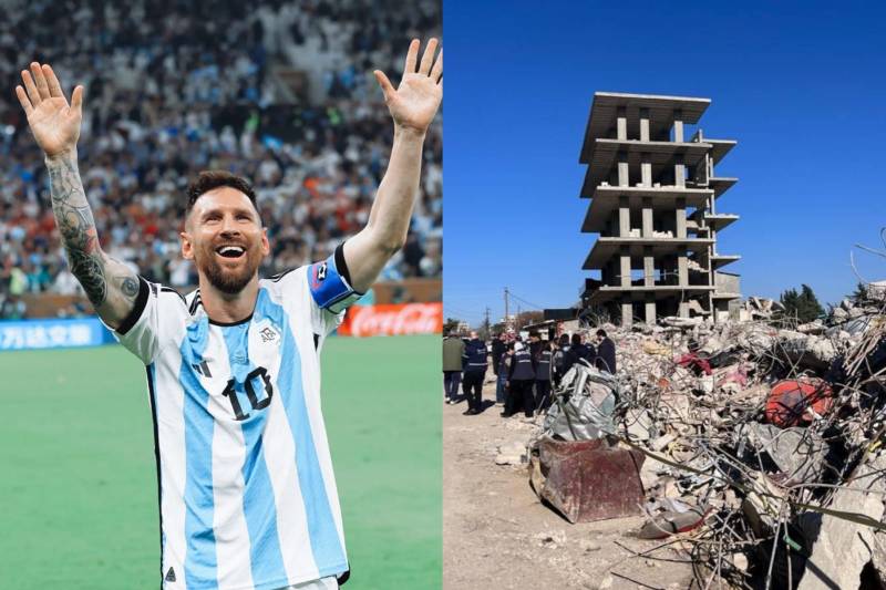 How much did Leo Messi donate to Turkey and Syria?