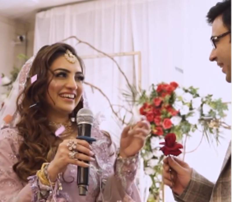 Bride goes viral for singing to groom on their wedding