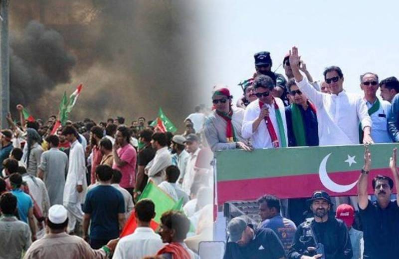 PTI leaders, activists throng Lahore's Zaman Park to block Imran Khan's arrest