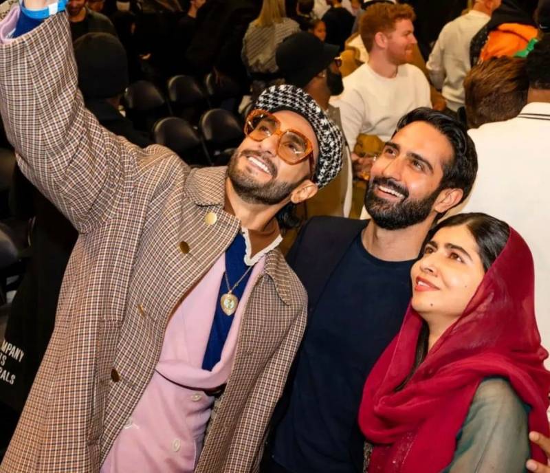 Malala Yousafzai and Ranveer Singh meet at NBA All Stars Weekend 2023