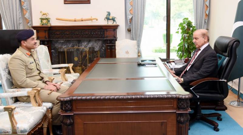 COAS Asim Munir calls on PM Shehbaz to discuss national security