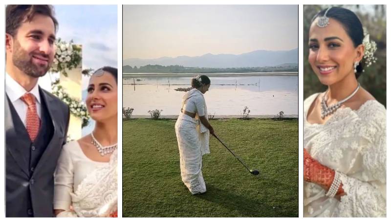 'Officially an Amin': Ushna Shah shows off golfing skills on her Walima