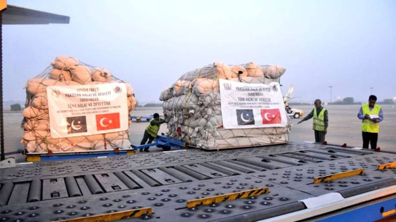 Another Pakistani plane carrying relief aid lands in earthquake-hit Turkiye