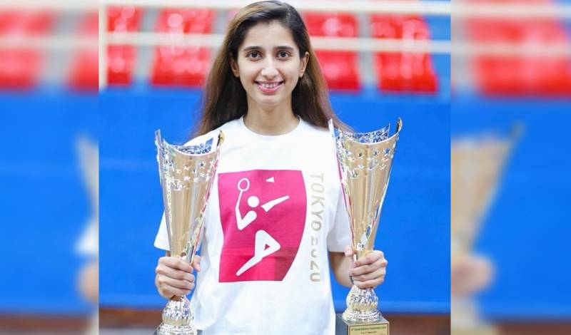 Mahoor Shahzad clinches another double crown in National Badminton Championship