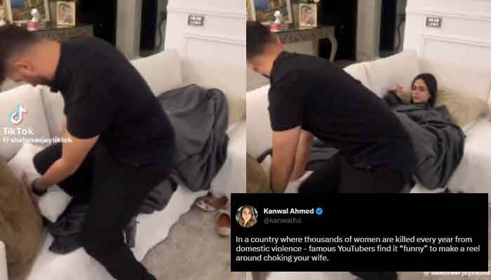 YouTuber Shahveer Jafry under fire for 'choking' prank on wife