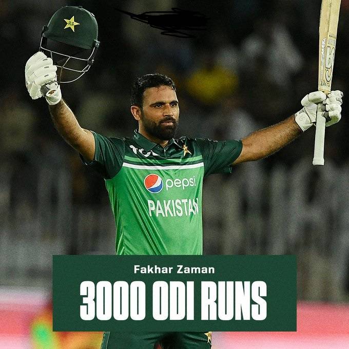 Fakhar Zaman becomes fastest Pakistani player to score 3000 ODI runs