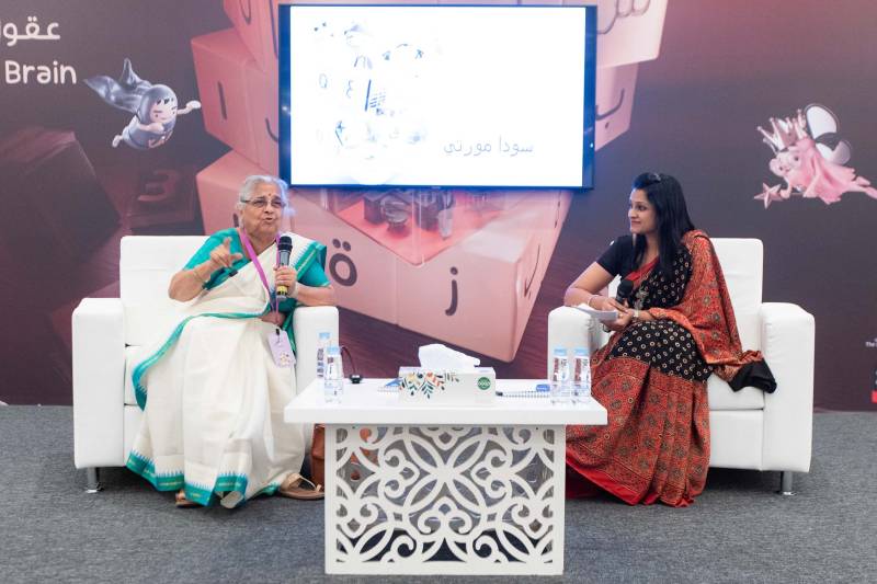 Indian author and educator Sudha Murty wins hearts with her captivating storytelling at SCRF 2023